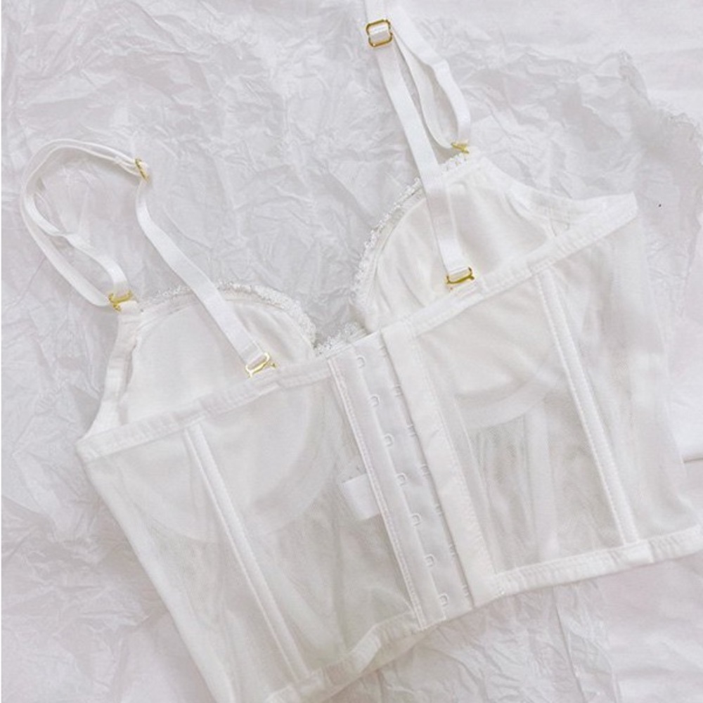 Vintage lace bustier top - Picture 5 of 5